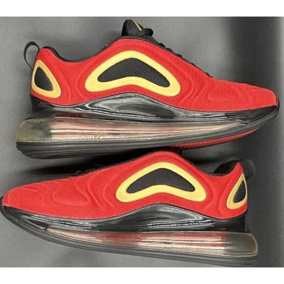 Nike Air Max 720 Red Gold Black Athletic Shoes CU4871-600 Women’s Size 8 - Picture 9 of 15